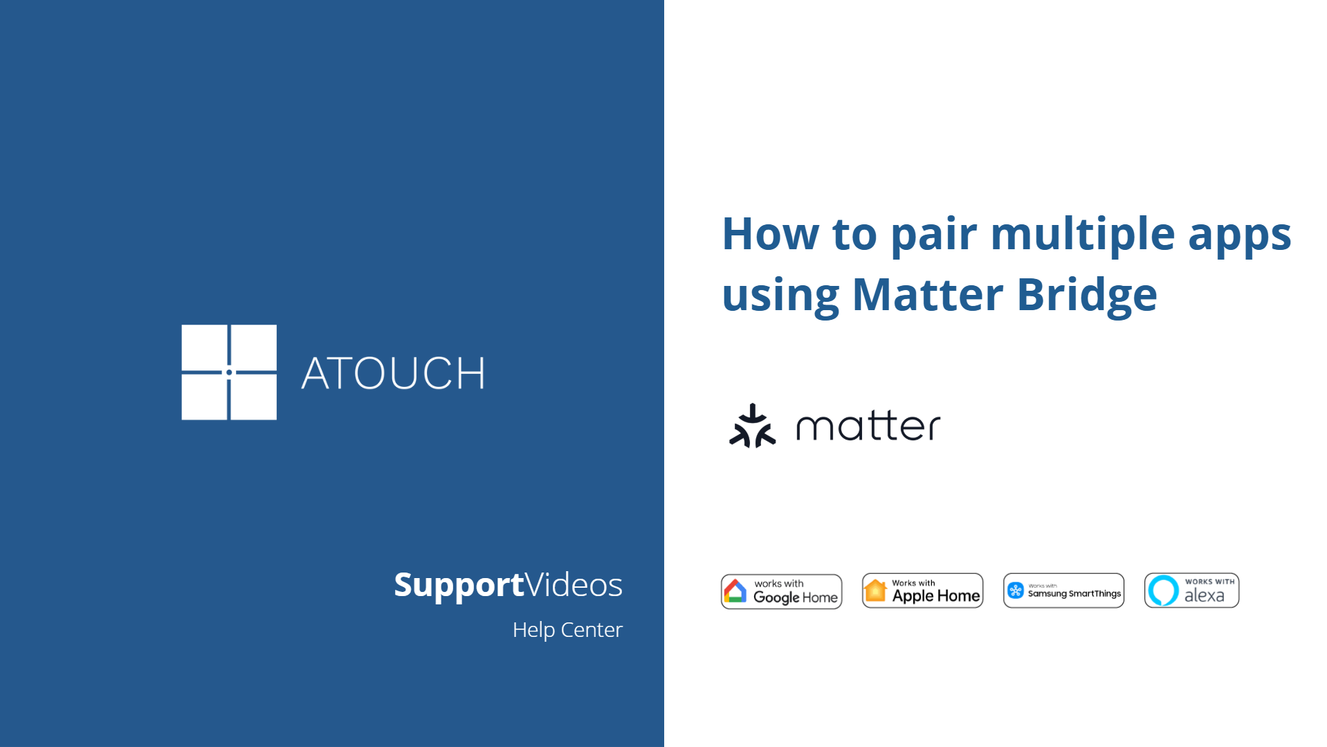 Comment connecter des applications à Matter