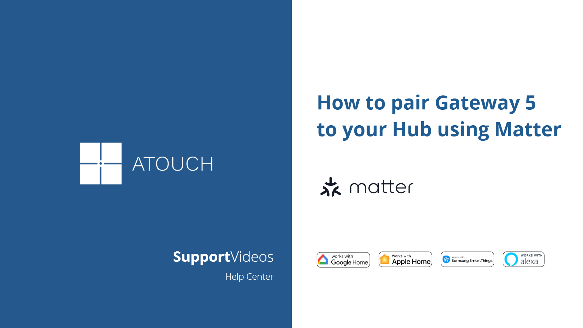 Como configurar o Matter com a Gateway